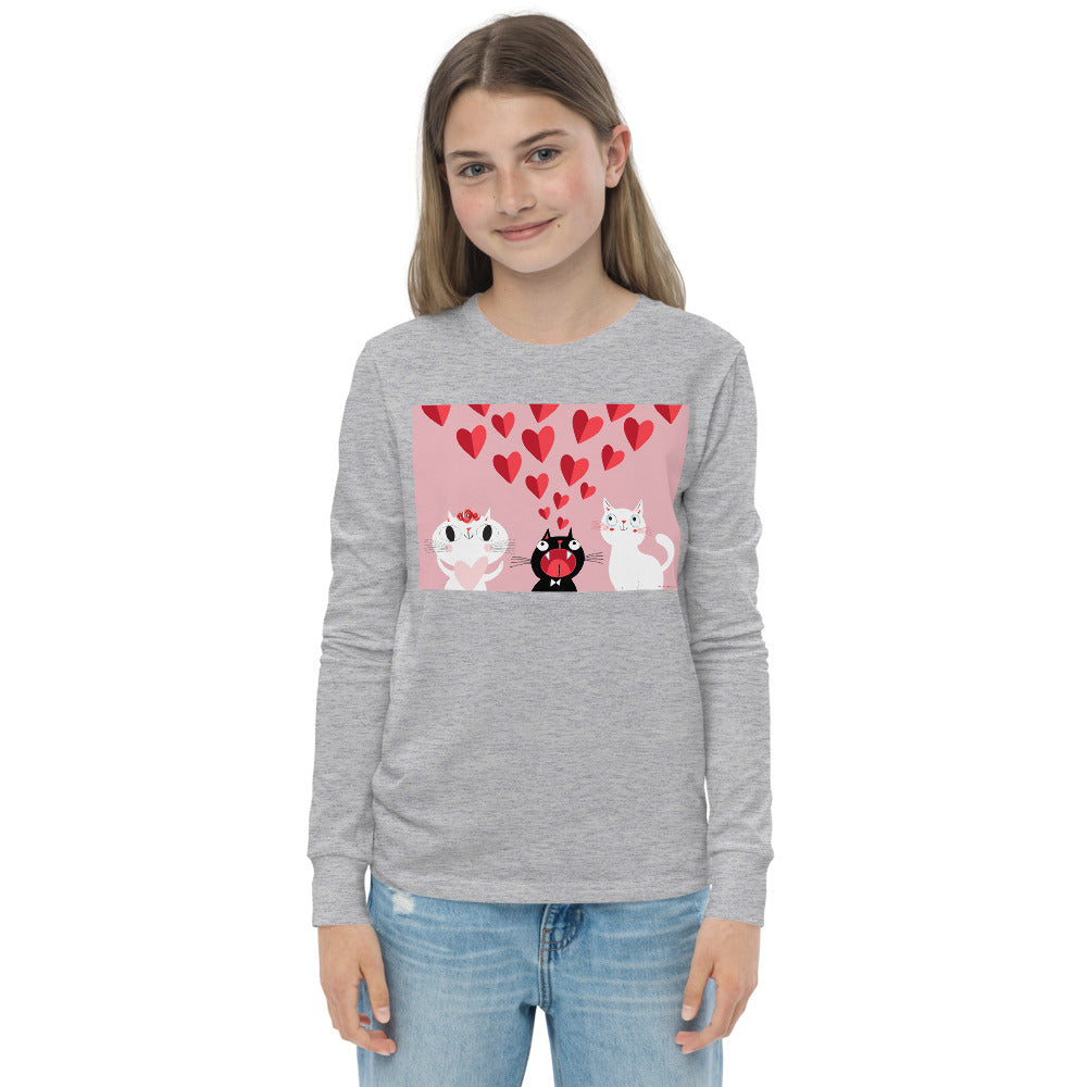 Premium Soft Long Sleeve - Pink Cat Love