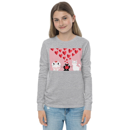 Premium Soft Long Sleeve - Pink Cat Love