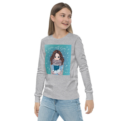 Premium Soft Long Sleeve - Coffee with Snow