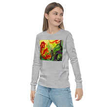 Load image into Gallery viewer, Premium Soft Long Sleeve - Red Flower Watercolor #1
