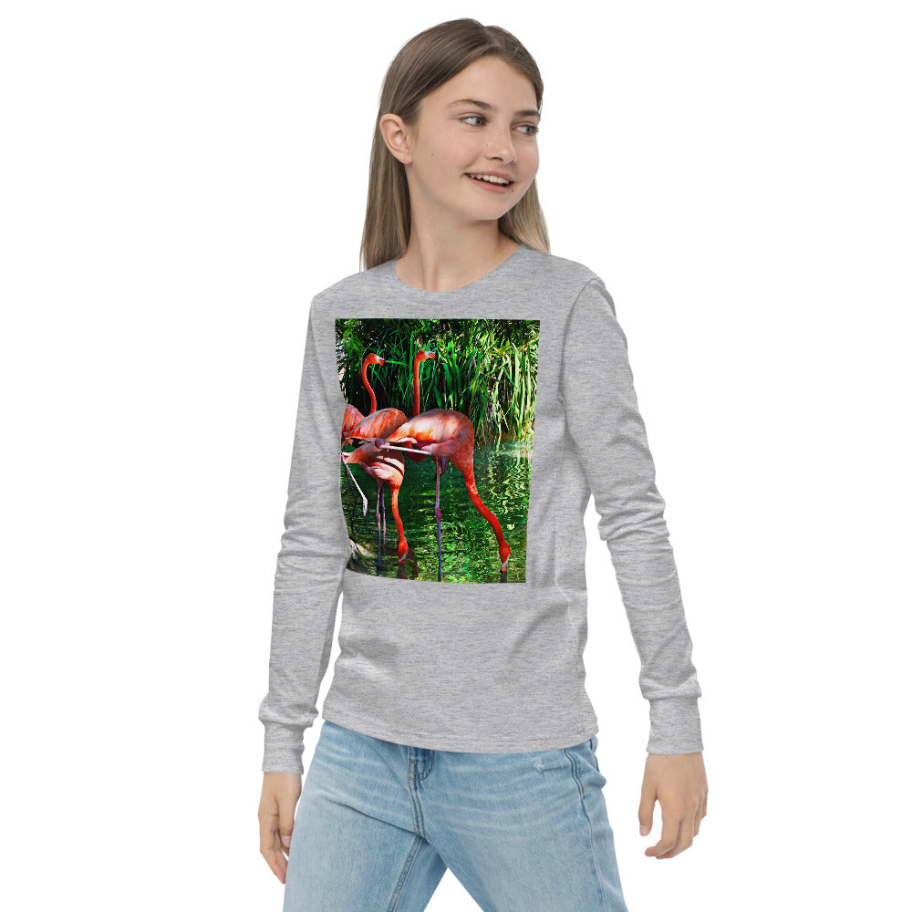 Premium Soft Long Sleeve - Pink Flamingos