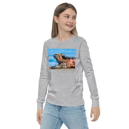 Premium Soft Long Sleeve - Basking Galapagos Marine Iguana