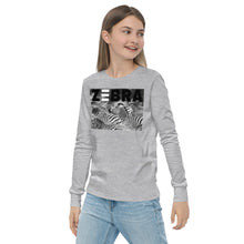 Load image into Gallery viewer, Premium Soft Long Sleeve - FRONT Only: ZEBRA Blur
