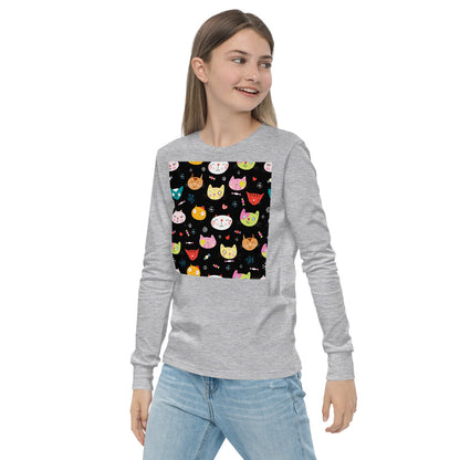 Premium Soft Long Sleeve - Cat Faces