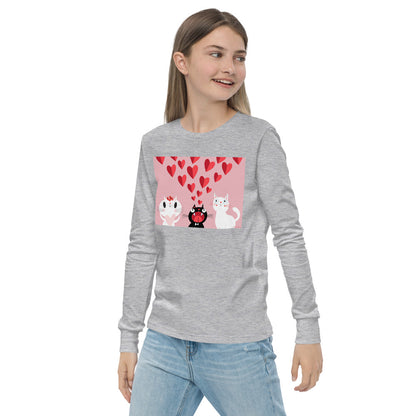 Premium Soft Long Sleeve - Pink Cat Love