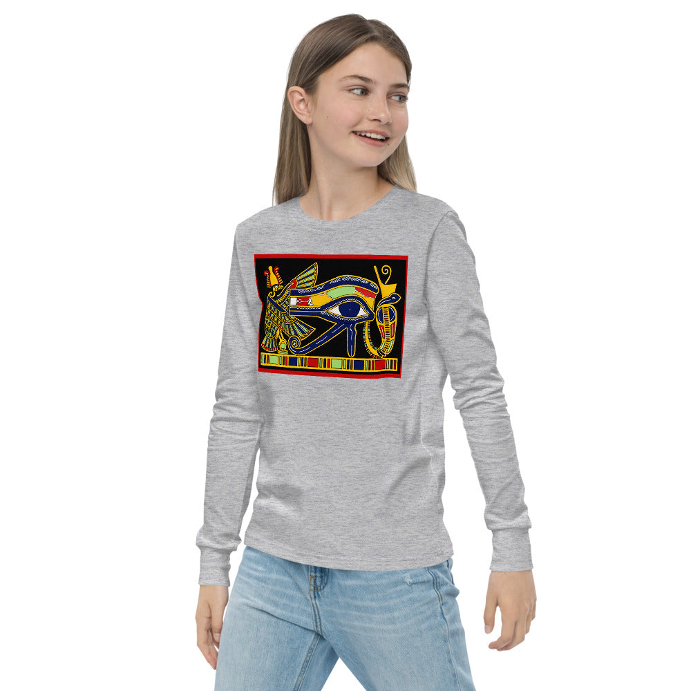 Premium Long Sleeve - Original Eye of Horus Papyrus: Color Restoration