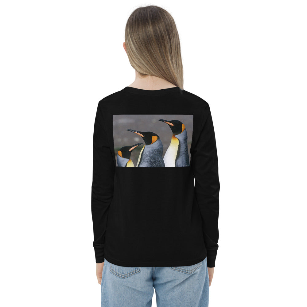 Premium Soft Long Sleeve - FRONT & BACK: Emperor Penguins
