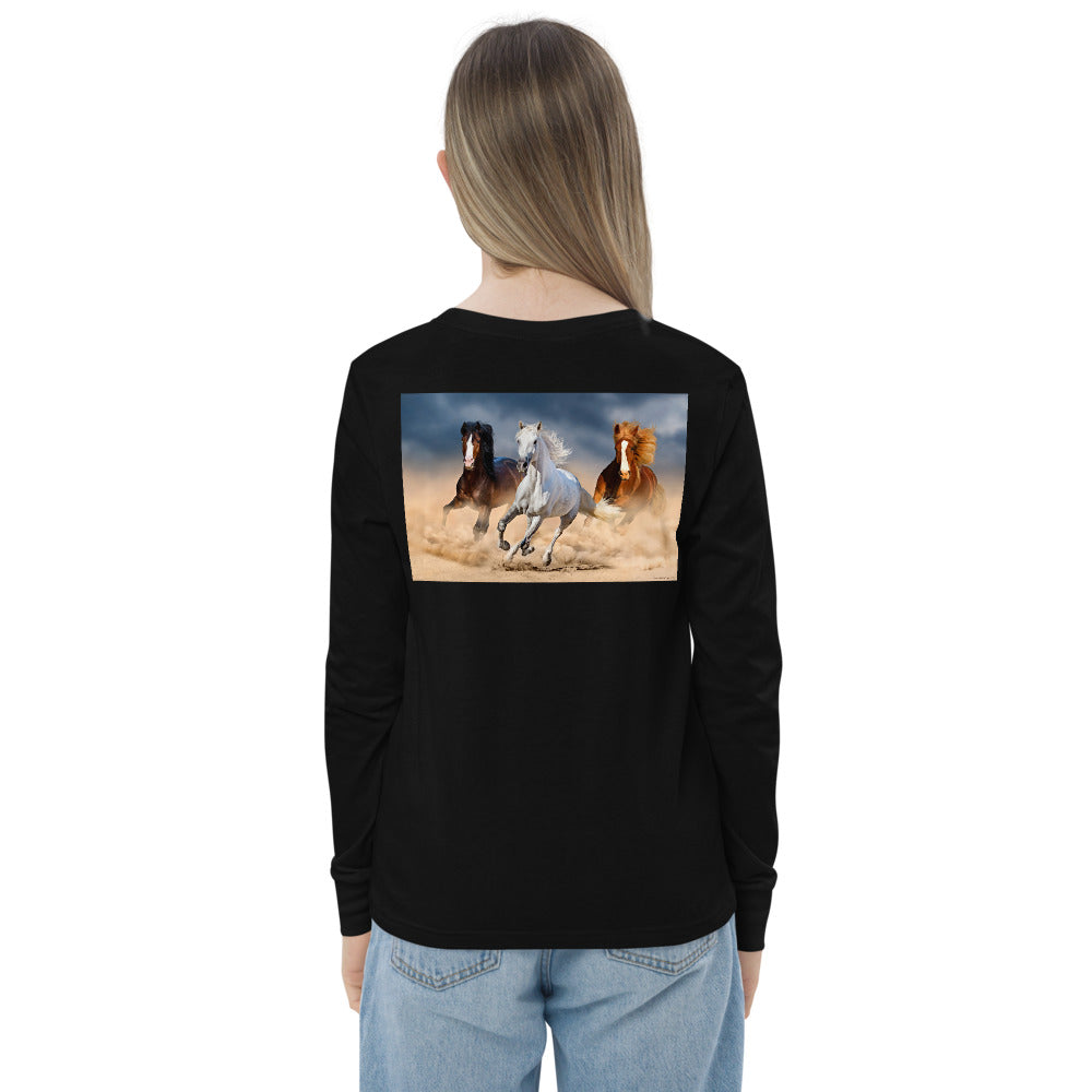 Premium Soft Long Sleeve - FRONT & BACK: We Need to Talk & Galloping Horses