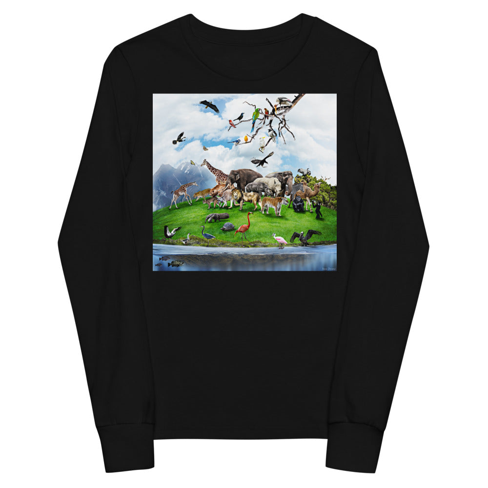 Premium Soft Jersey Crew - Animal Montage #2 - Ronz-Design-Unique-Apparel