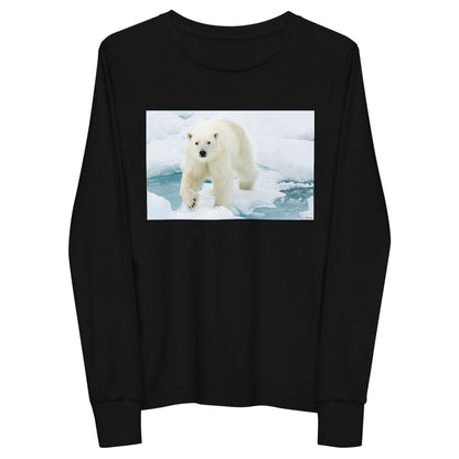 Premium Soft Jersey Crew - Polar Bear on Ice - Ronz-Design-Unique-Apparel