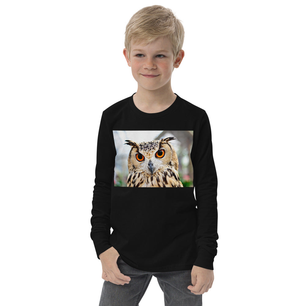 Premium Soft Jersey Crew - Orange Eyed Owl