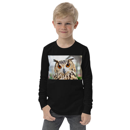 Premium Soft Jersey Crew - Orange Eyed Owl