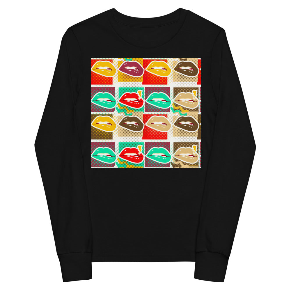 Premium Soft Jersey Crew - Pop Lips