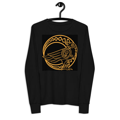 Premium Soft Jersey Crew - Odin's Raven on Crescent Moon