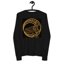Load image into Gallery viewer, Premium Soft Jersey Crew - Odin&#39;s Raven on Crescent Moon
