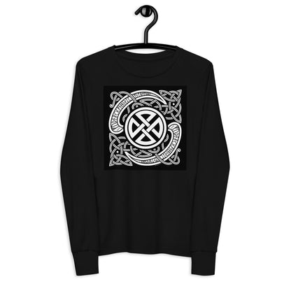 Premium Soft Jersey Crew - Viking Runes & Celtic Knot Design