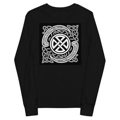 Premium Soft Jersey Crew - Viking Runes & Celtic Knot Design
