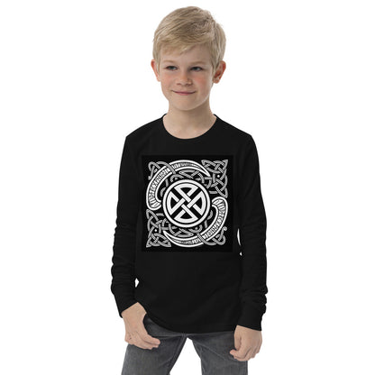 Premium Soft Jersey Crew - Viking Runes & Celtic Knot Design