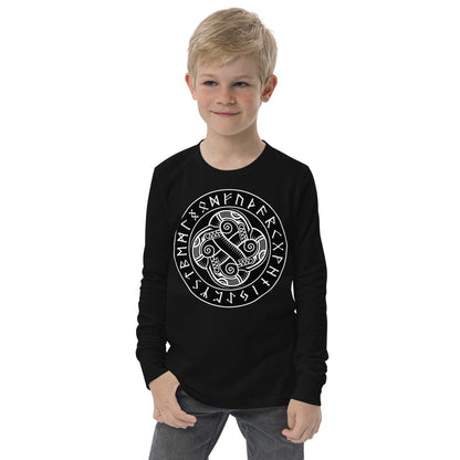 Premium Soft Jersey Crew - Sea Serpents in Norse Runic Circle