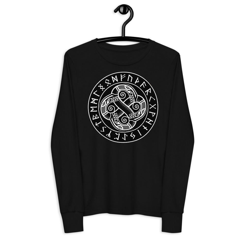 Premium Soft Jersey Crew - Sea Serpents in Norse Runic Circle