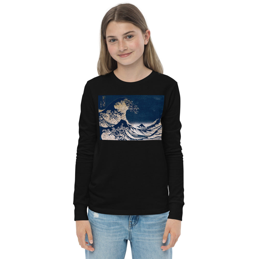 Premium Soft Long Sleeve - Hokusai: Great Waves of Kanagawa Remix