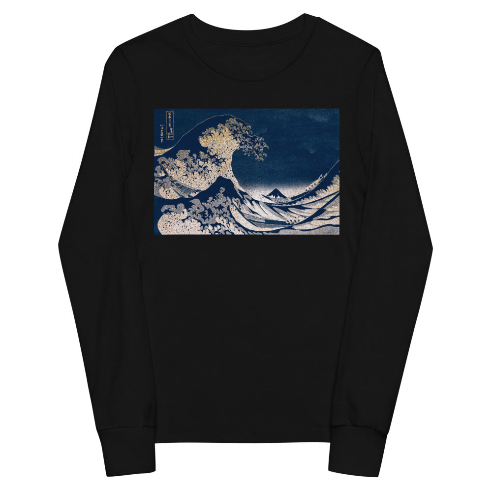 Premium Soft Long Sleeve - Hokusai: Great Waves of Kanagawa Remix