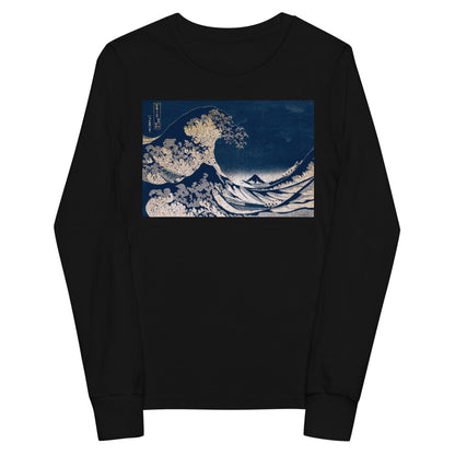 Premium Soft Long Sleeve - Hokusai: Great Waves of Kanagawa Remix