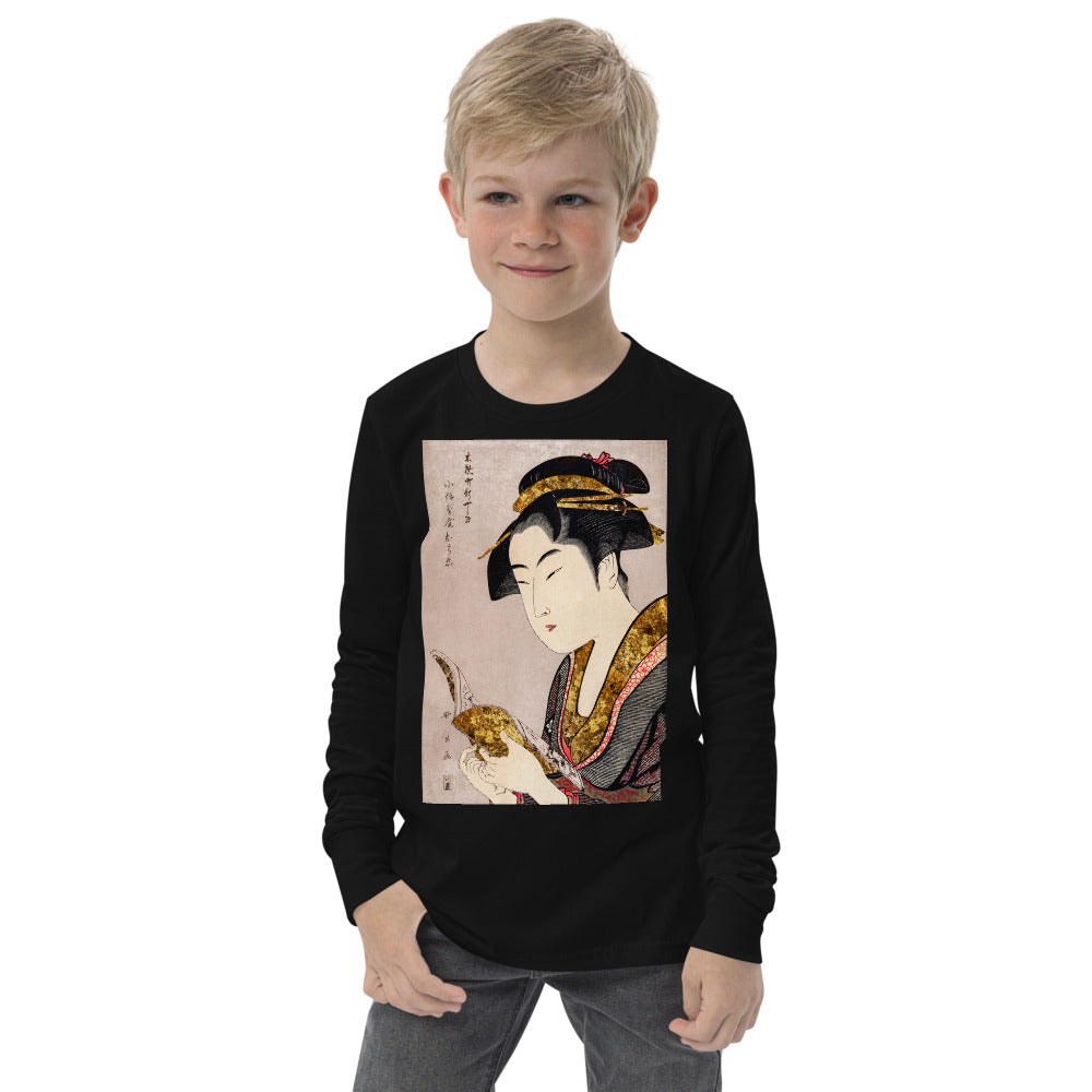 Premium Soft Long Sleeve - Japanese Lady Reading