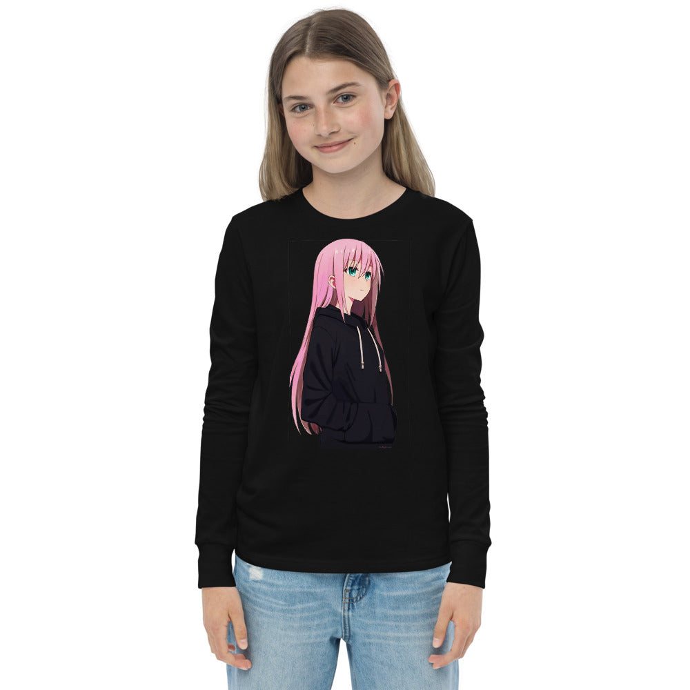 Premium Soft Long Sleeve - Pink Haired Anime Girl