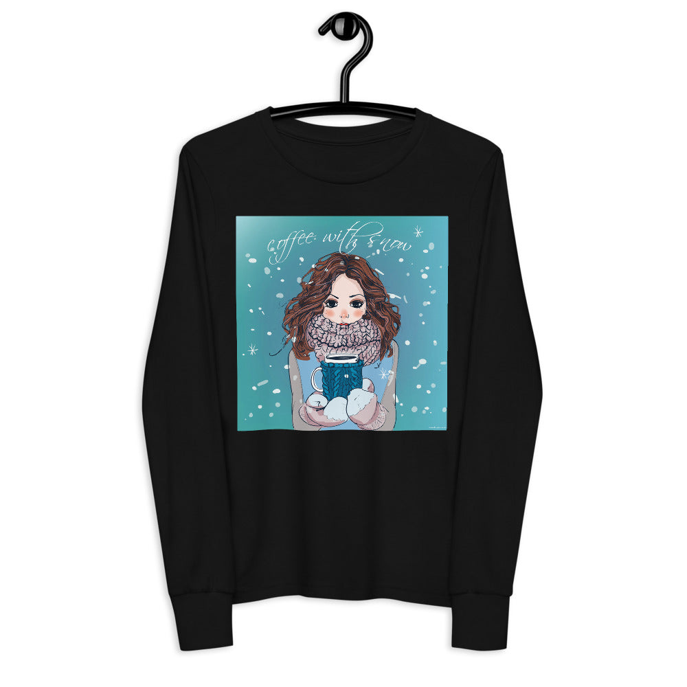 Premium Soft Long Sleeve - Coffee with Snow