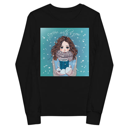 Premium Soft Long Sleeve - Coffee with Snow