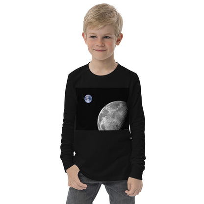 Premium Soft Long Sleeve - NASA Photo: Earth & Moon from Space