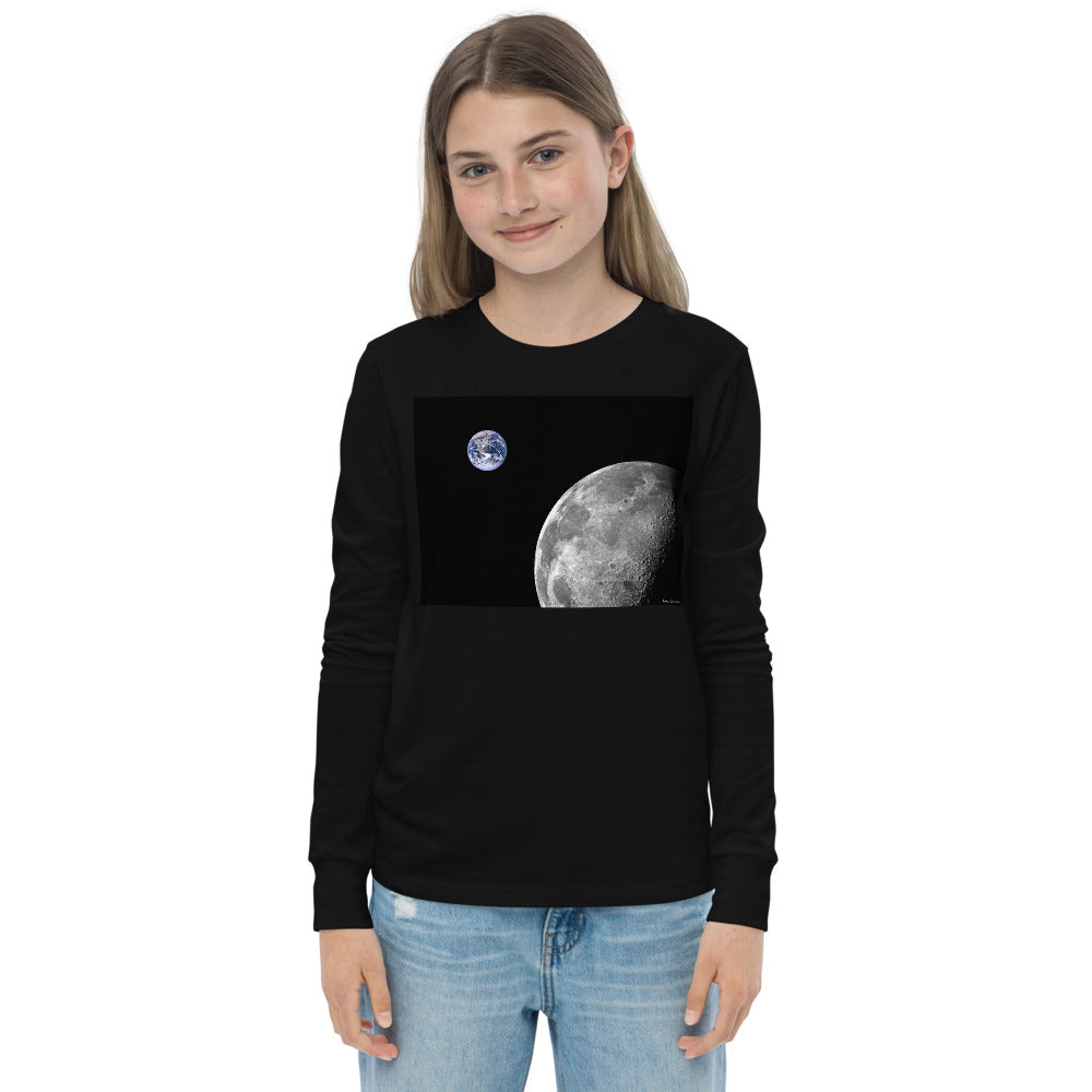 Premium Soft Long Sleeve - NASA Photo: Earth & Moon from Space