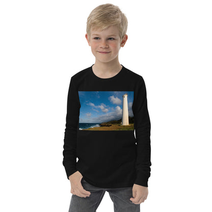 Premium Soft Long Sleeve - North Point Lighthouse: Big Island Hawaii