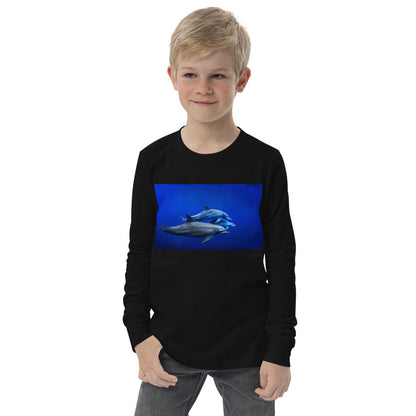 Premium Soft Long Sleeve - Dolphin Pod