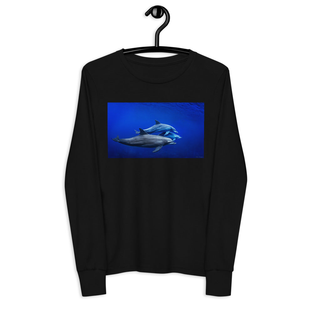 Premium Soft Long Sleeve - Dolphin Pod