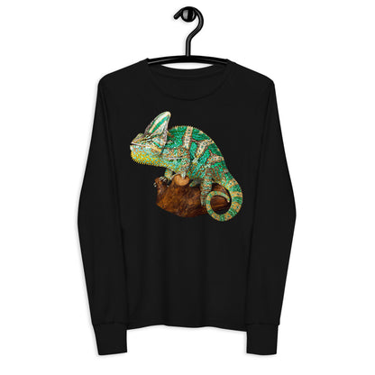 Premium Soft Long Sleeve - Green Vailed Chameleon