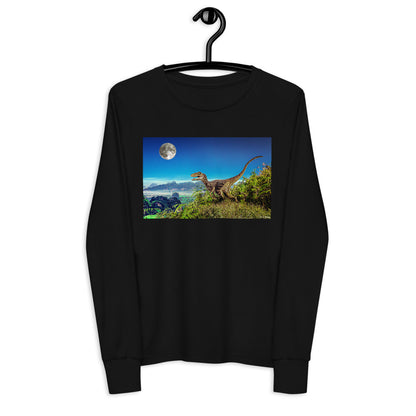 Premium Soft Long Sleeve - Dinosaur & the Moon