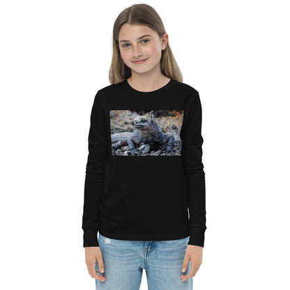 Premium Soft Long Sleeve - Galapagos Blue Marine Iguana