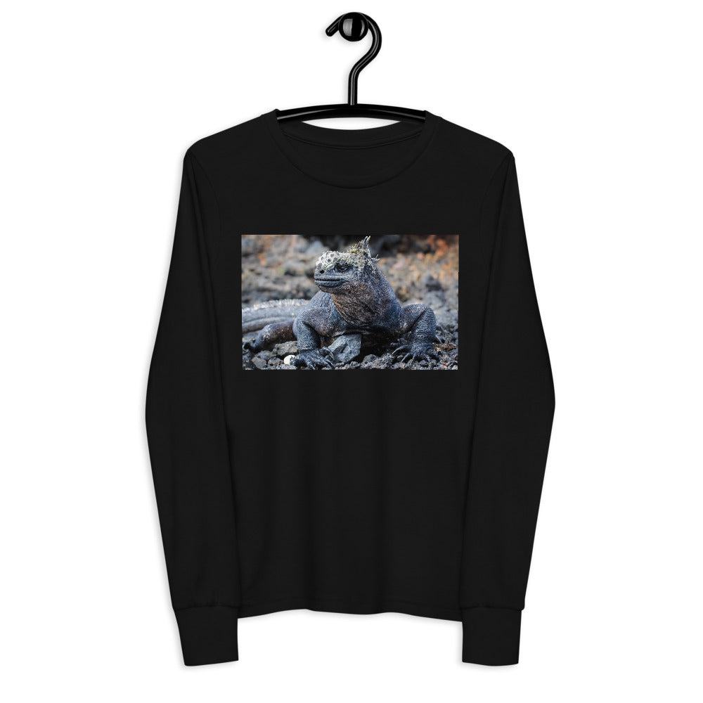 Premium Soft Long Sleeve - Galapagos Blue Marine Iguana