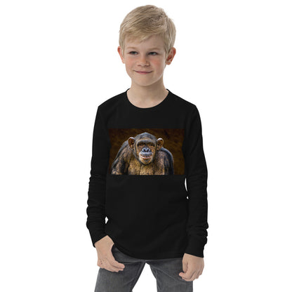 Premium Soft Long Sleeve - Chimpanzee Portrait
