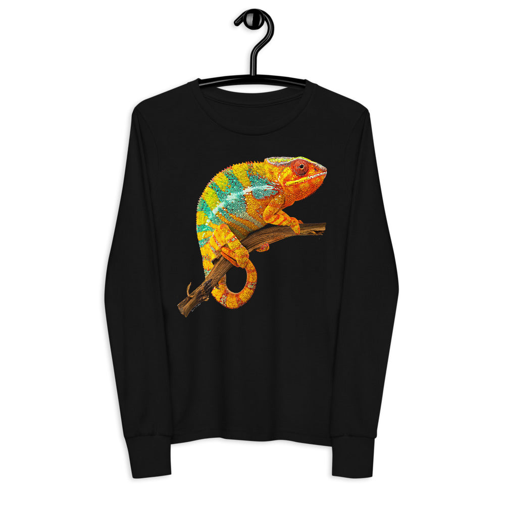 Premium Soft Long Sleeve - Yellow & Green? Chameleon