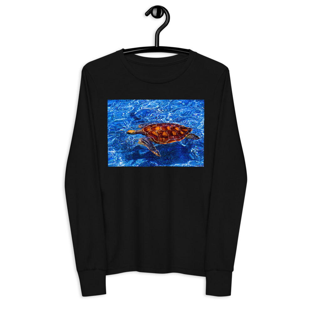 Premium Soft Long Sleeve - Sea Turtle in Blue Water