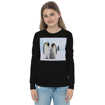 Premium Soft Long Sleeve - FRONT & BACK: Emperor Penguins