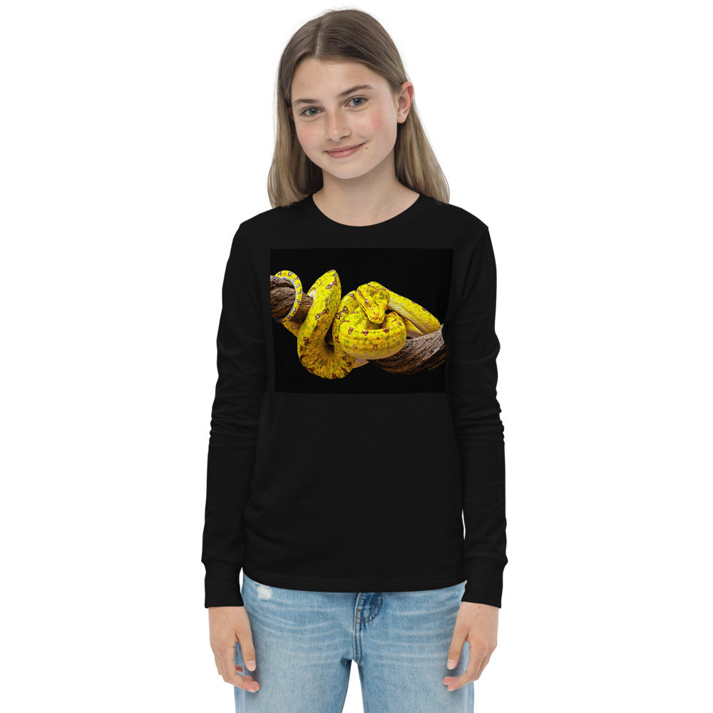 Premium Soft Long Sleeve - FRONT & BACK: Green Tree Pythons