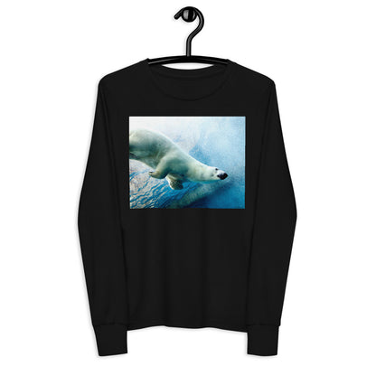 Premium Soft Long Sleeve - FRONT & BACK: Polar Bears Swim'n