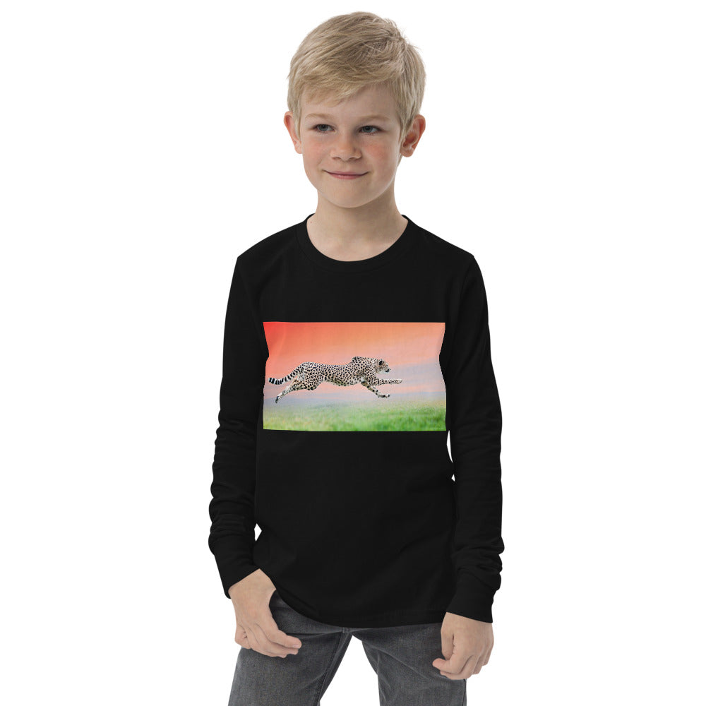 Premium Soft Long Sleeve - Cheetah Flying