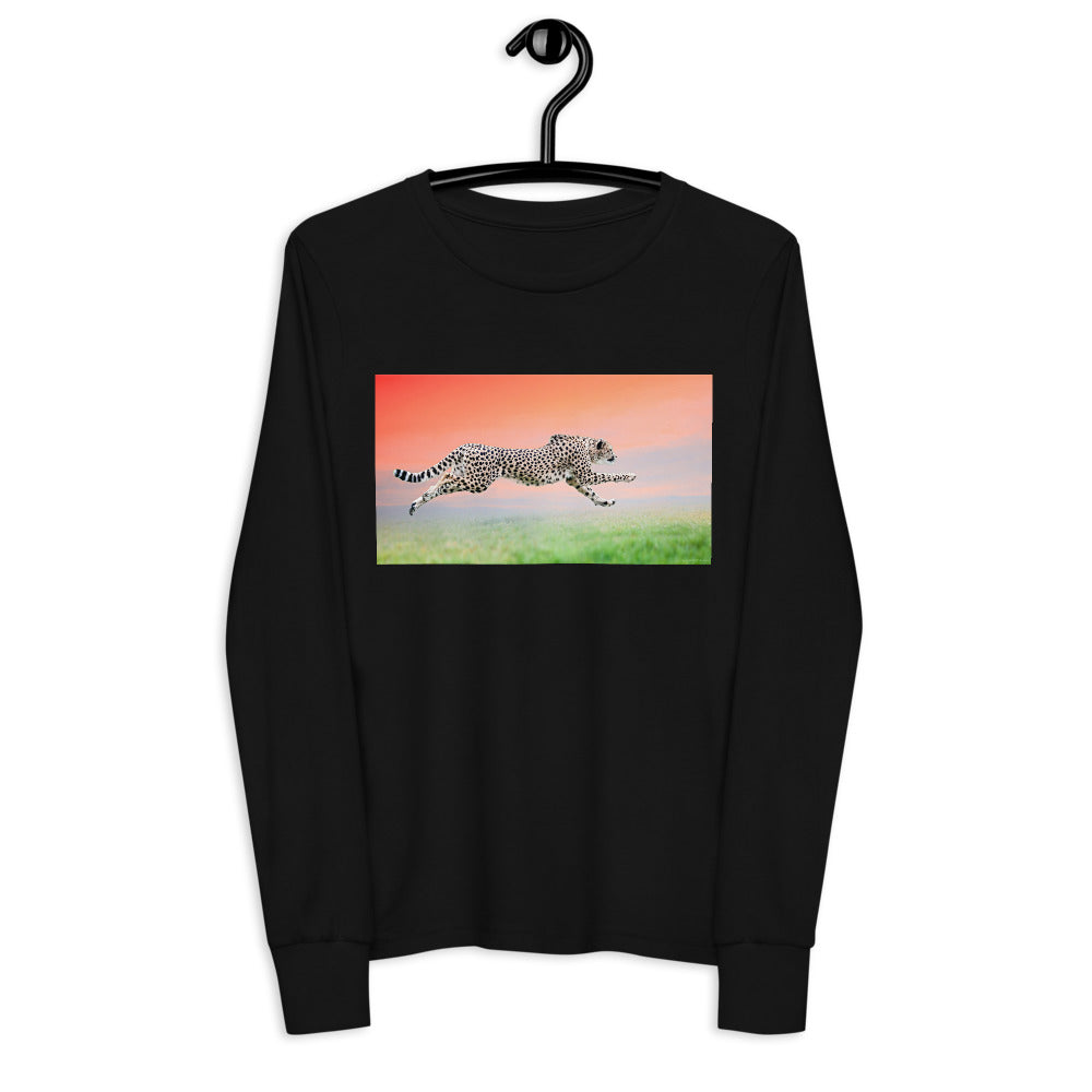 Premium Soft Long Sleeve - Cheetah Flying