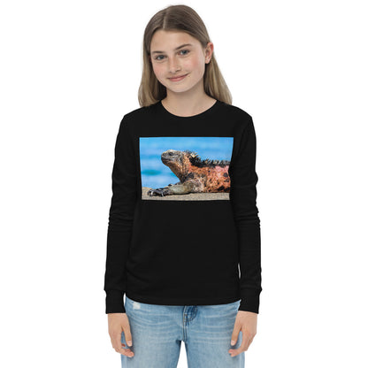Premium Soft Long Sleeve - Basking Galapagos Marine Iguana