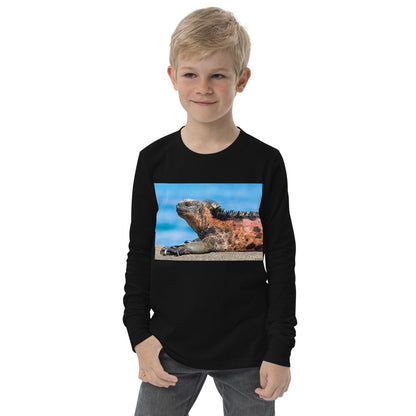 Premium Soft Long Sleeve - Basking Galapagos Marine Iguana
